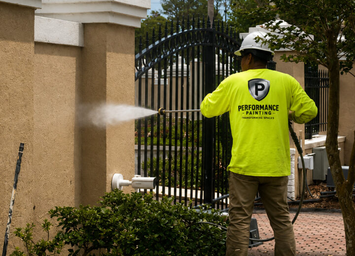 professional surface preparation before industrial coating application, Jacksonville, FL.